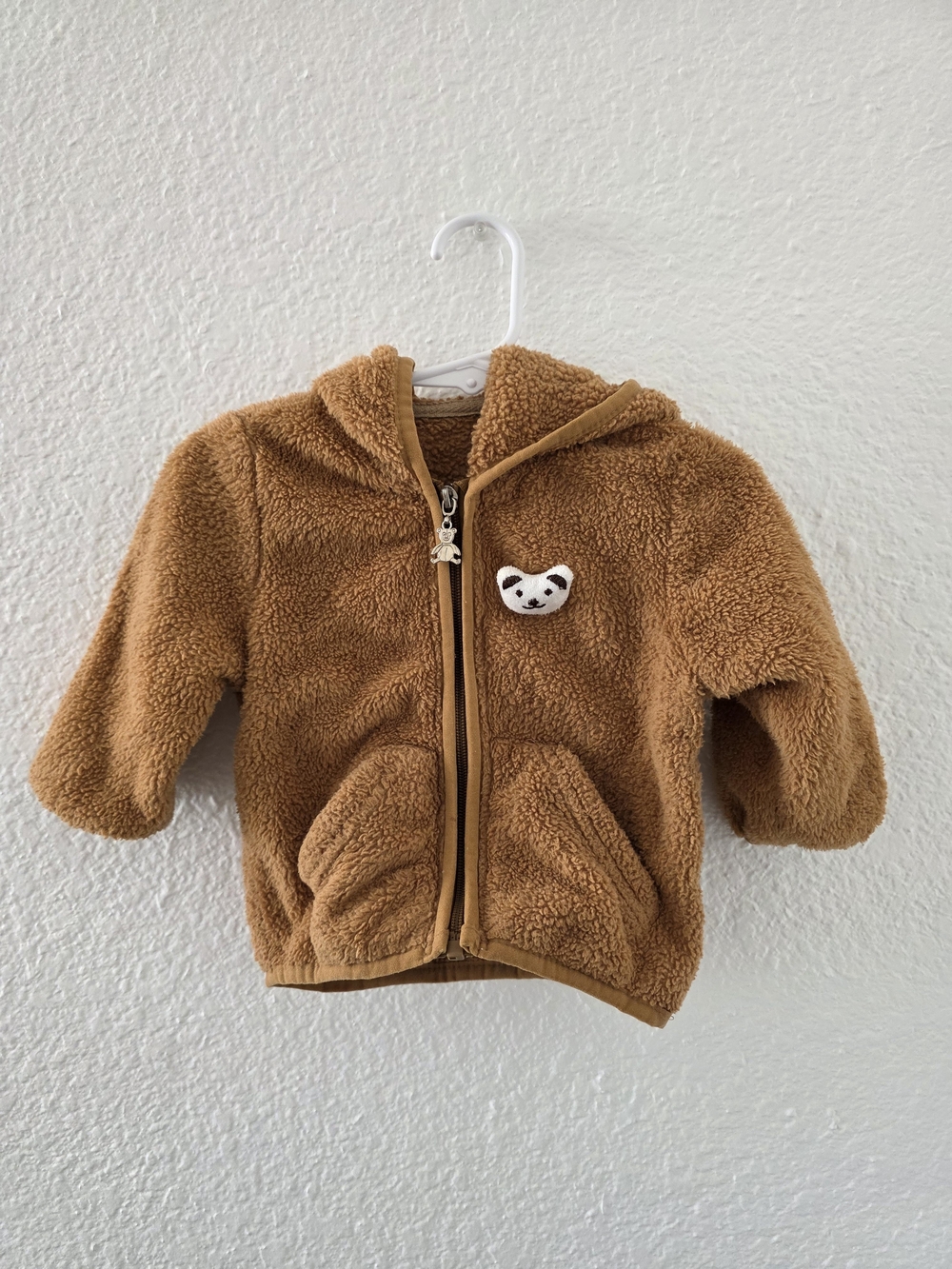Cozy Brown Teddy Sherpa Hoodie for Kids
